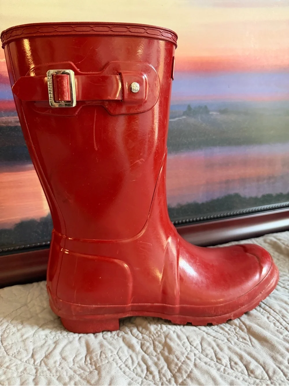 Women's Red Hunter Rain Boots